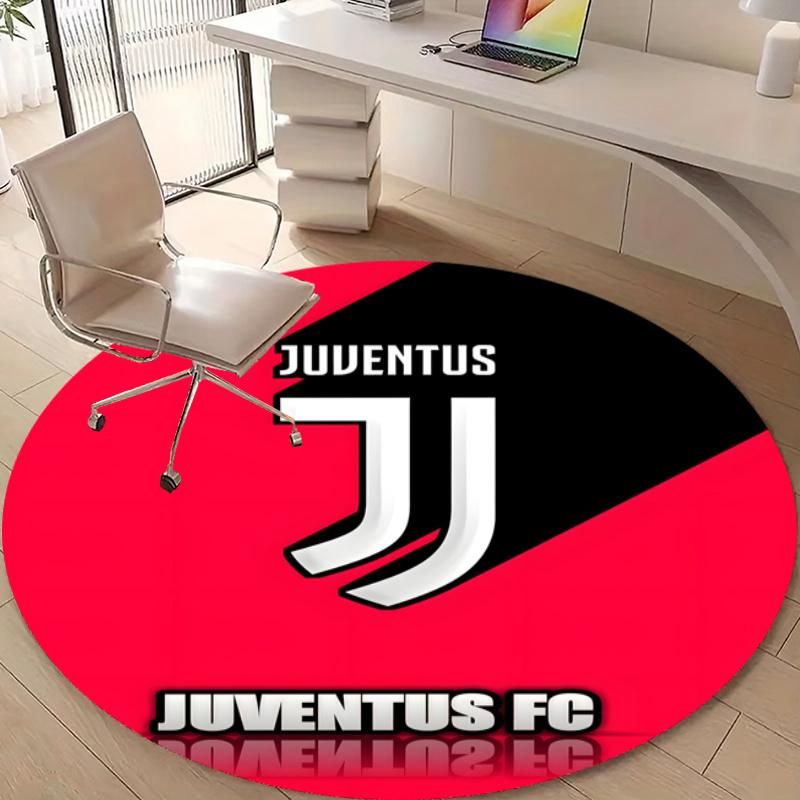 Personalized Juventus Round Chair Office Rug - Perfect for Mat, Office Chair & More - Ideal Gift for Birthdays and Holidays