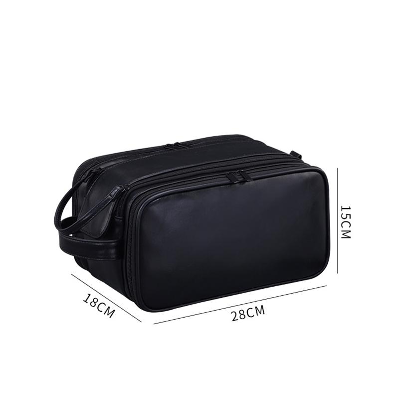 ჯიბეები PU ტუალეტის ჩანთა ქალებისთვის მამაკაცებისთვის სამგზავრო აუცილებელი ნივთები მაკიაჟის ჩანთა წყალგაუმტარი კოსმეტიკის სარეცხი ორგანიზატორი