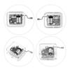 18 νότες Clear Acrylic Music Box Hand Crank DIY Mechanical Music Box Κλασικά μουσικά στολίδια DIY