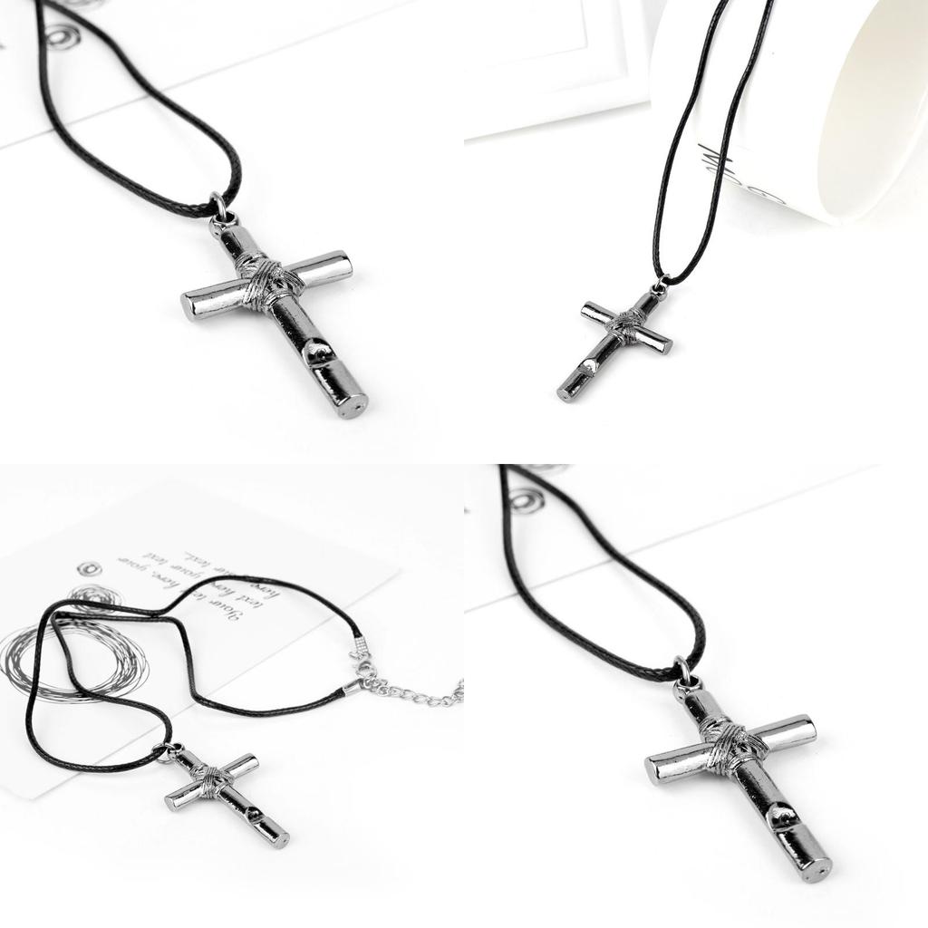 Hell Girl Cross Pendant Necklace With Alloy Design For Women And Men