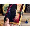 Wolf Handmade Leather Bound Journal Writing Notebook Diary Notepads for Men & Women Blank Antique Paper Poetry book crismas gift
