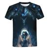 Summer Round Neck 3D Solo Leveling Anime Print Top Fashionable Casual Short Sleeved Men's T-shirts
