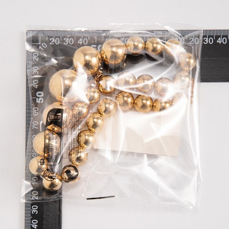 Módní řetízek s velkými korálky Nastavitelný choker Řetízek na klíční kost Doplněk Náhrdelník s korálky inspirovaný vintage