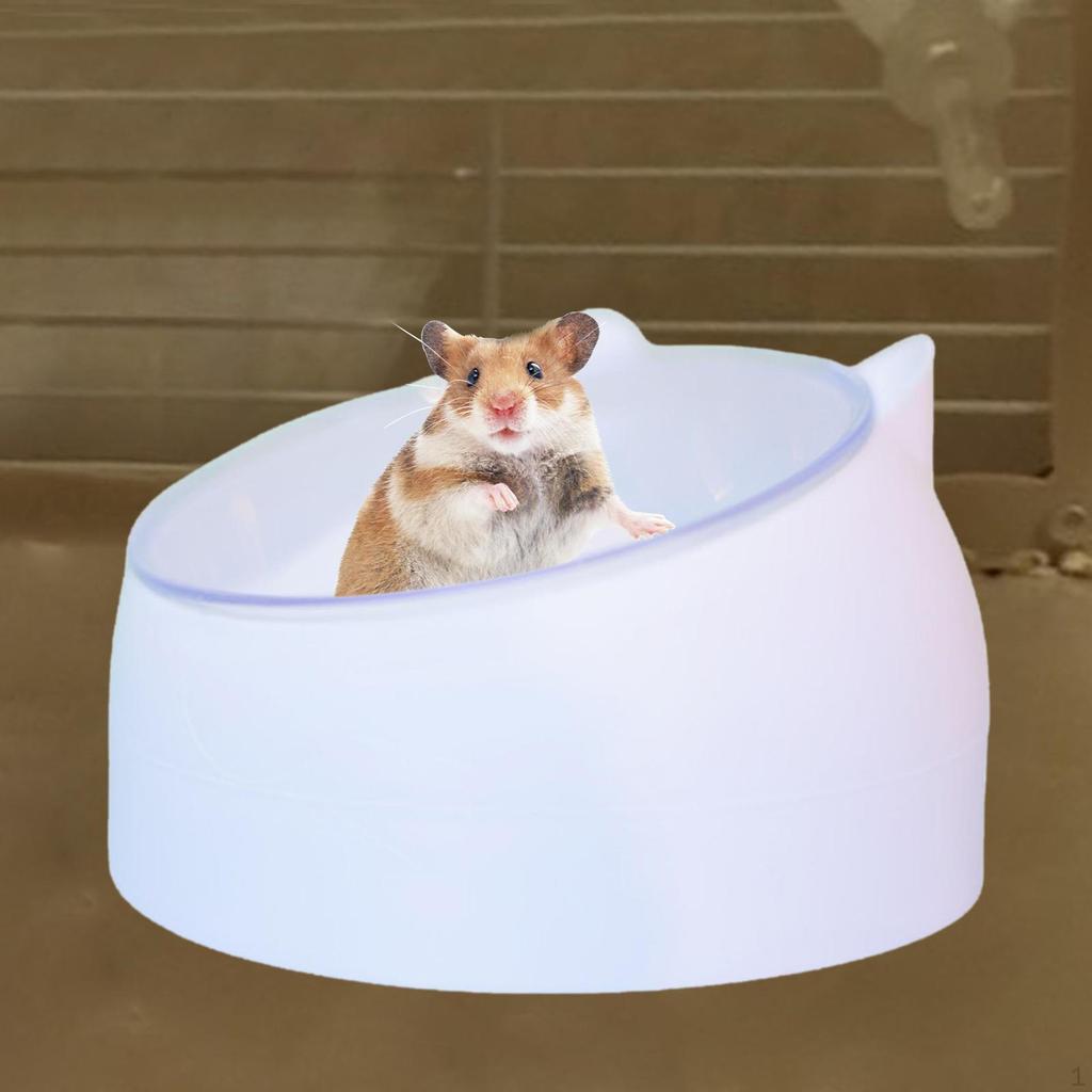 Hamster Sand Bath Bowl Bathtub Cage Accessories Detachable Toilet Container for Gerbil Hedgehog