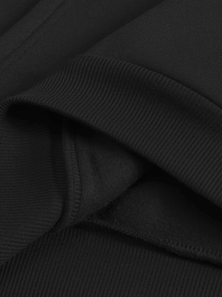 Men's Hooded Sweater with Proud Statement Print, Loose Fit, Classic Round Neck, with Kangaroo Pocket and Drawstring