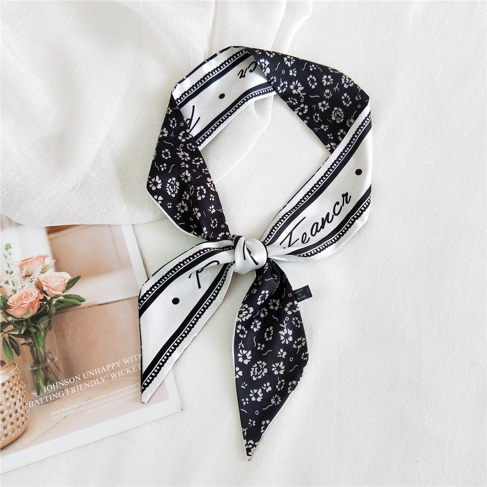 New Scarves Silk Scarves Women'S Spring And Autumn Season Long Decorative Professional Scarves Summer Thin Styles Paired With Shirts Stylish