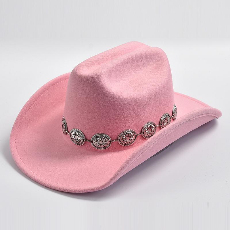 Latest Western Cowboy Hat for Womens Photo Props Cowgirl Jazz Hats Party Dress Cap Sombrero Hombre