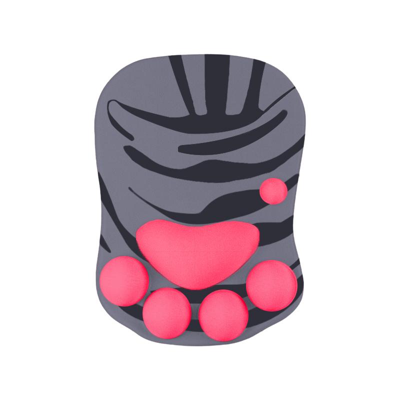 Wrist Rest Support for 3D Mouse Pad Cat's Paw Circle Coaster Gaming Mouse Pad Ergonomic Gel Memory Foam for Computer, Laptop