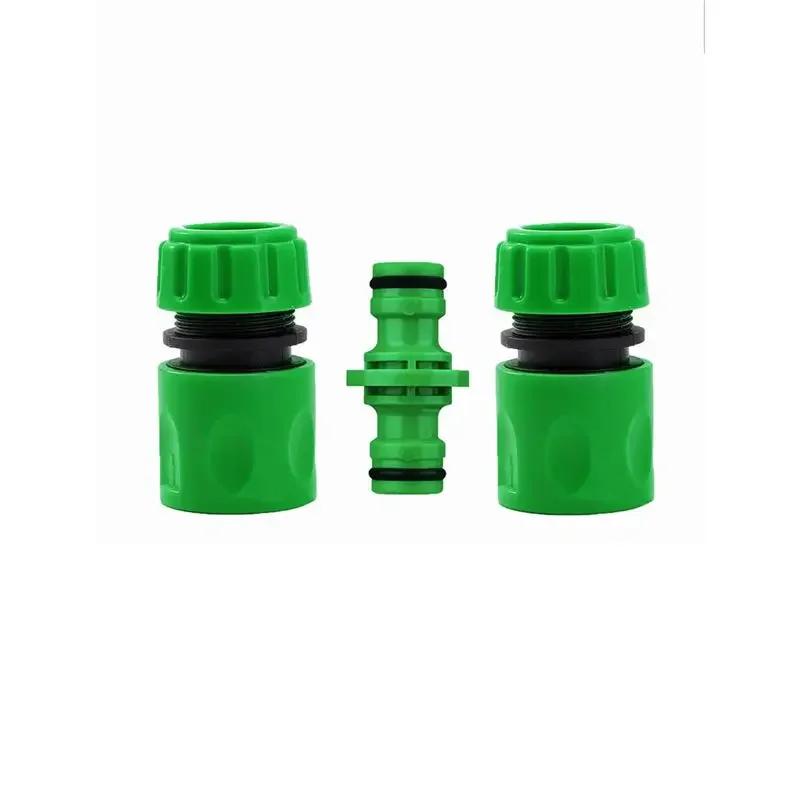 Garden Watering Hose Quick Connector 1/2” End Double Male Hose Coupling Joint Adapter Extender Set For Hose Pipe Tube Water Gun