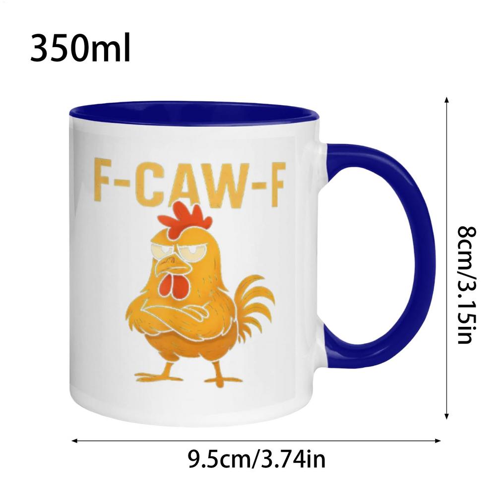 Novelty Coffee Mugs 350ml Chicken Desk Decor Water Coffee Cups Novelty Mugs For Women Birthday Christmas Home Office School Dorm