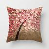 Red Leaves Lovers Valentine's Day Series Pillow Case Maple Leaf Falling Pillows Cover Tree Pattern Retro Cushion Pillowcases