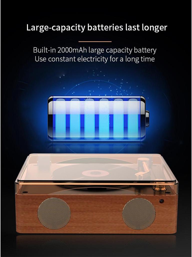 Bluetooth Retro CD Player & Speaker - Portable Home & Birthday Gift