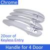 for Peugeot 5008 MK2 P87E 2017 2018      Chrome Door Handle Cover Car Accessories Stickers Rustproof Catch