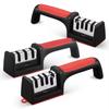 Kitchen Professional Tool - 4-Stage Type Knife Sharpener with Diamond Coated Blades for Quick Knife Sharpening