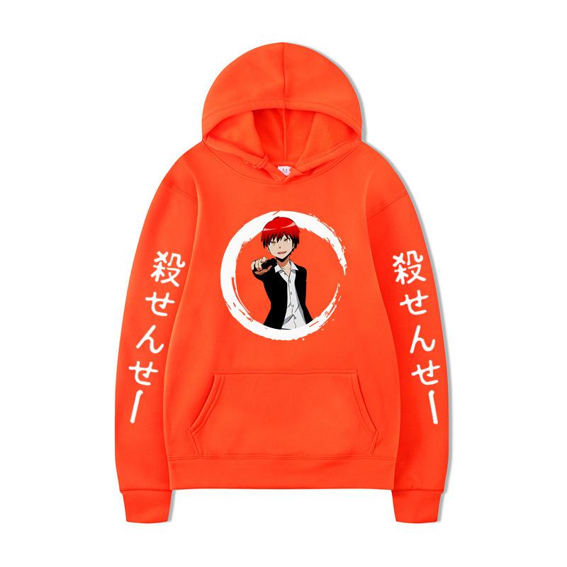 Japanese Anime Hoodies Print Fashion Sweatshirt Hip Hop Casual Unisex Autumn Winter Fleece Streetwear Tops