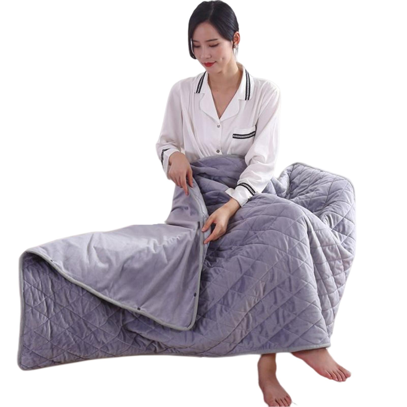 Electric Heat Blanket Quick Heating Best Electric Throw Blanket For Sleeping As Shown серебряный серый