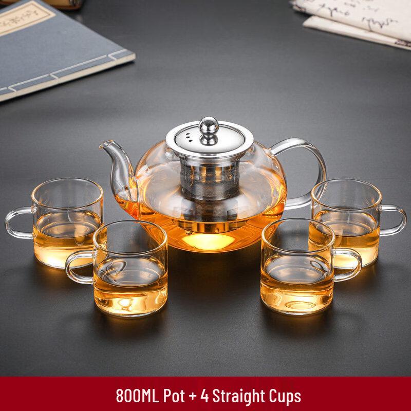 ZISIZ Heat-Resistant Glass Teapot