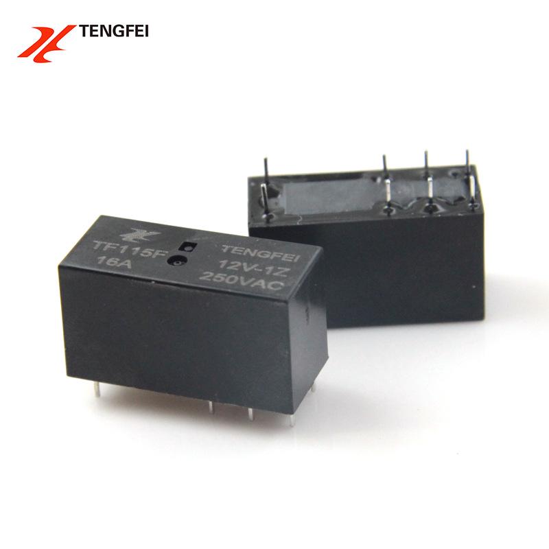 16A DC 12/24V 8 kontaktų didelės galios elektromagnetinis relė TF115F