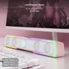 BT connectivity Desktop Stereo Speaker, RGB Gaming Soundbar, connected/Universal Serial Bus Pink