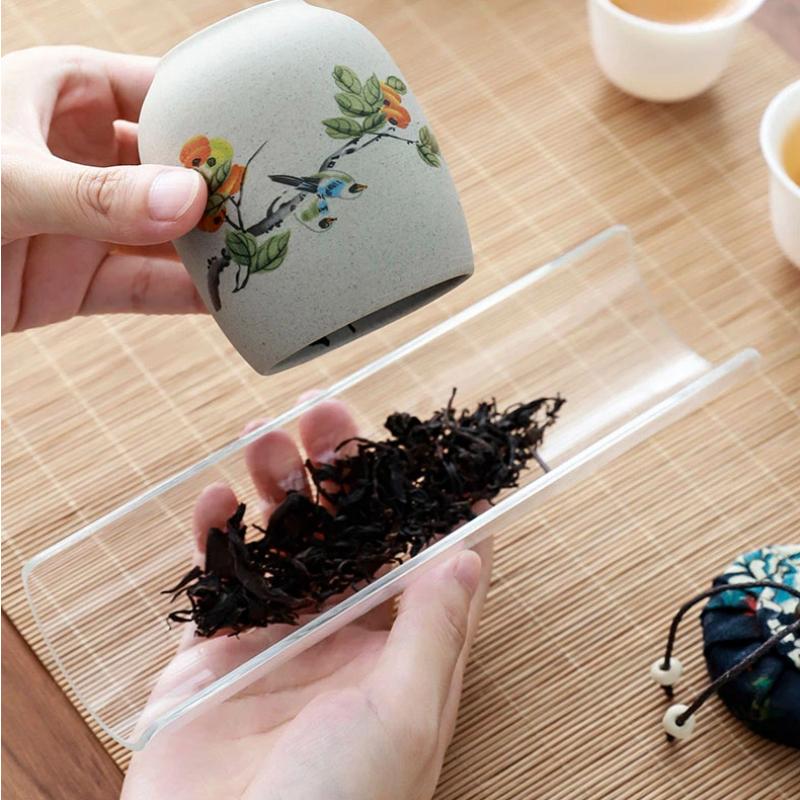 Portable Sealed Ceramic Tea Jar – Pottery Storage Canister with Plum, Orchid, Bamboo & Chrysanthemum Design