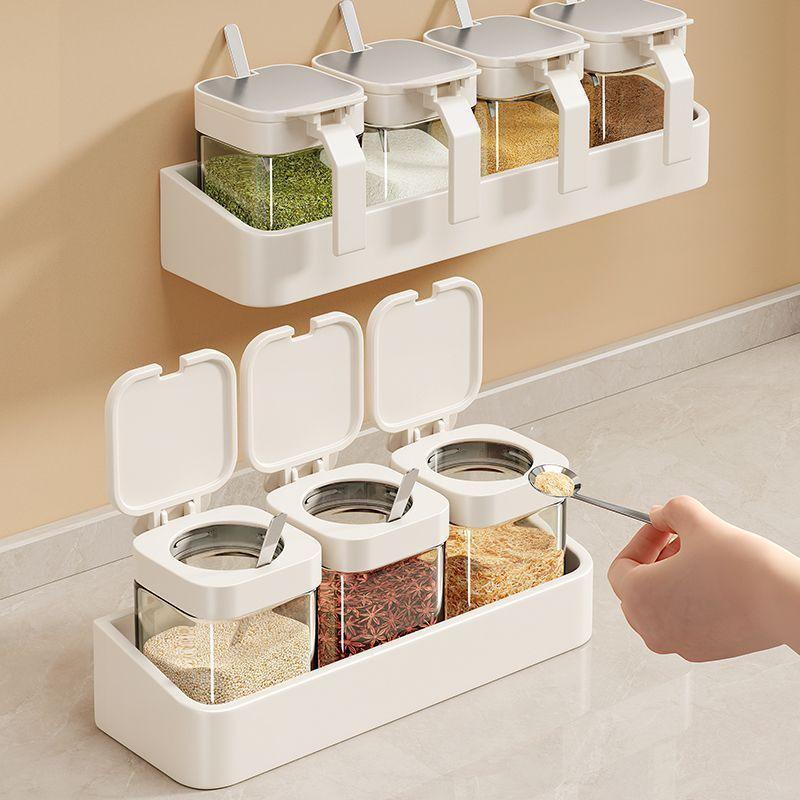 No-Drill Wall-Mounted Spice Rack & Seasoning Organizer