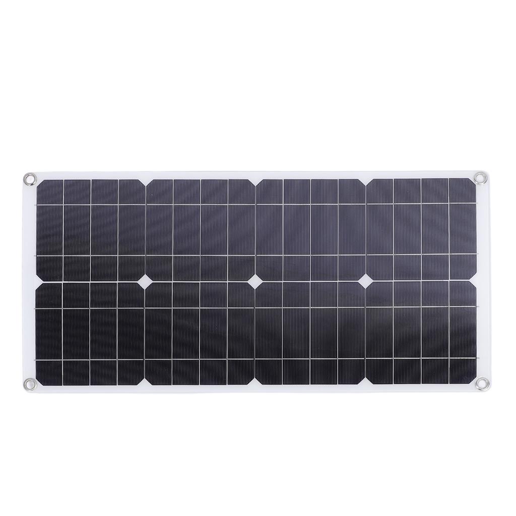 25W Solar Panel High Efficiency Monocrystalline Solar Charger Kit with 60A Controller for Car Truck