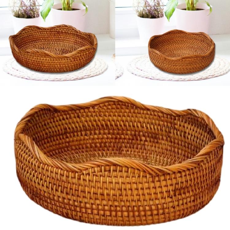Bread Holder Ventilated Design Multipurpose Storage Basket Natural Fiber For Kitchen Dining Room