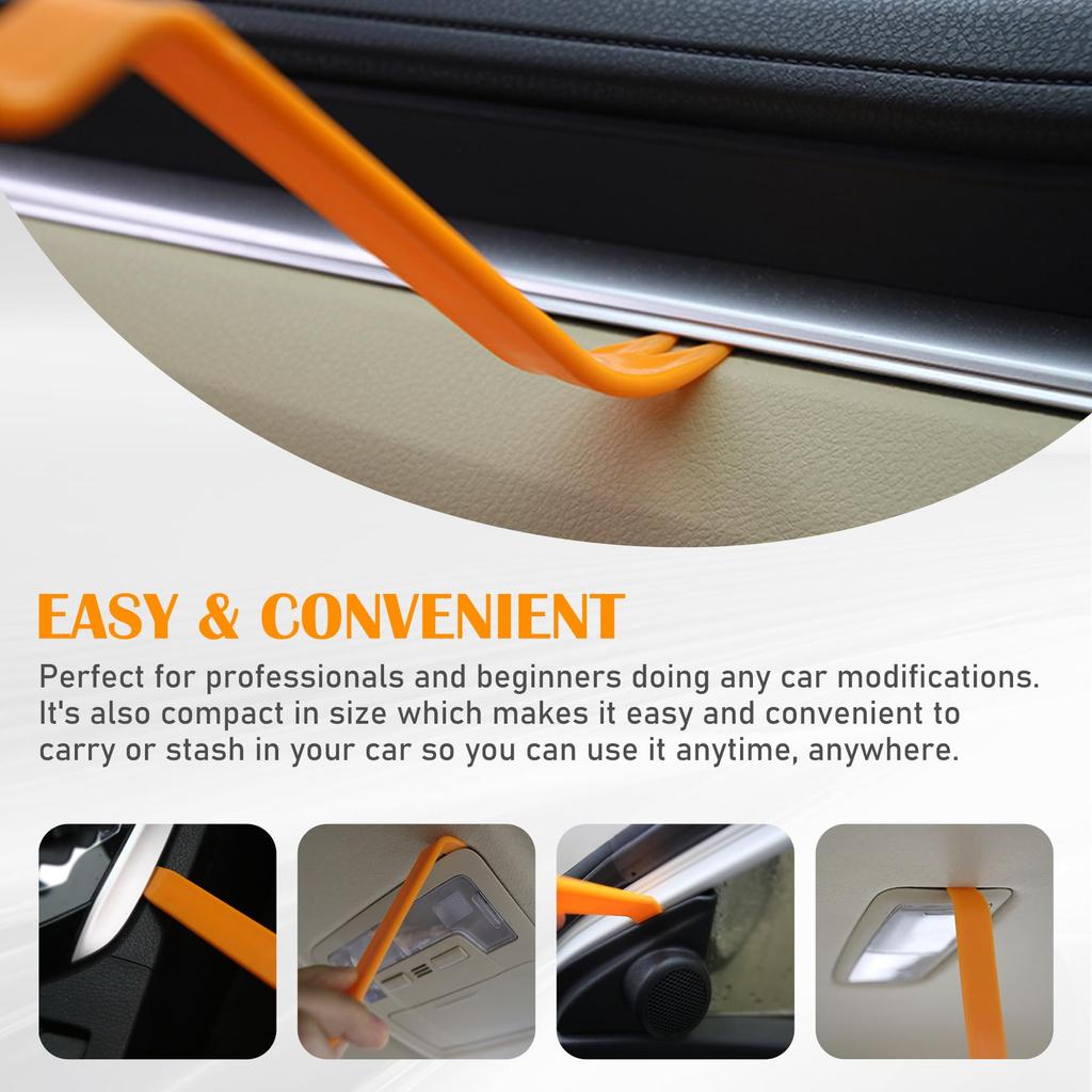 WALWAL 4Pcs Auto Trim Removal Tool Set - Professional Grade No Scratch Plastic Pry