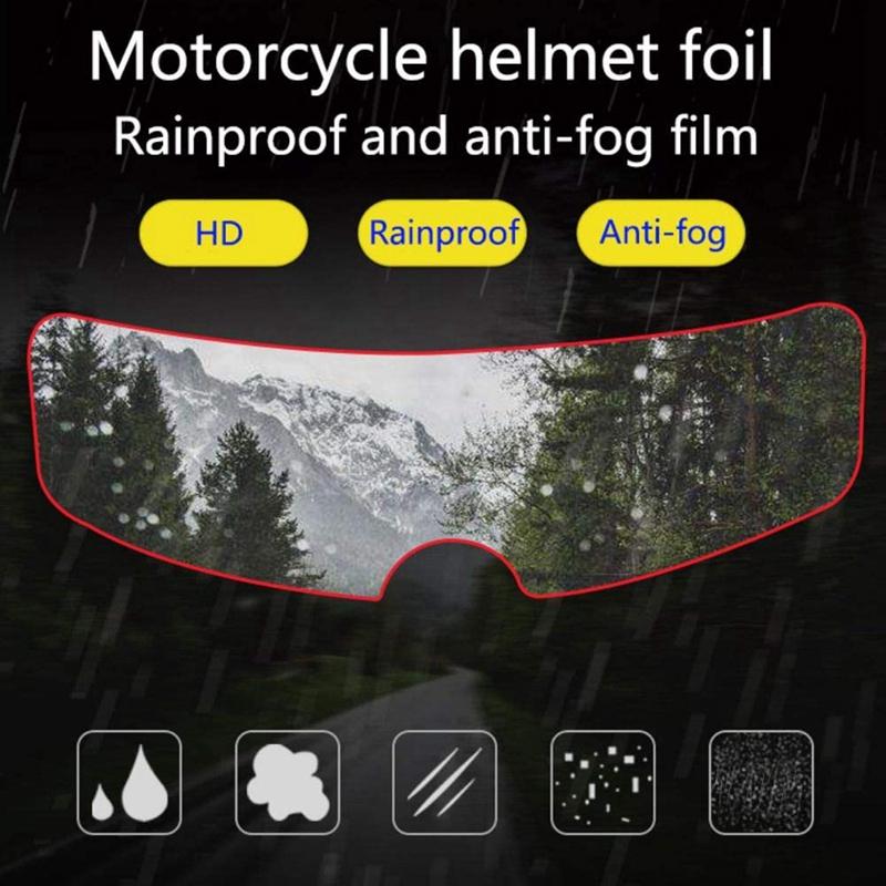 Uniwersalny typ Kask motocyklowy Przeciwdeszczowa Folia Przeciwmgielna Samochód Elektryczny Półkask Plaster na soczewkę Przeciwmgielną Akcesoria