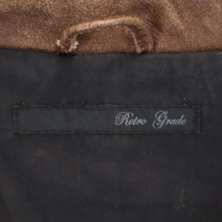 Retro Grade Cowhide leather jacket S Brown Men's Used
