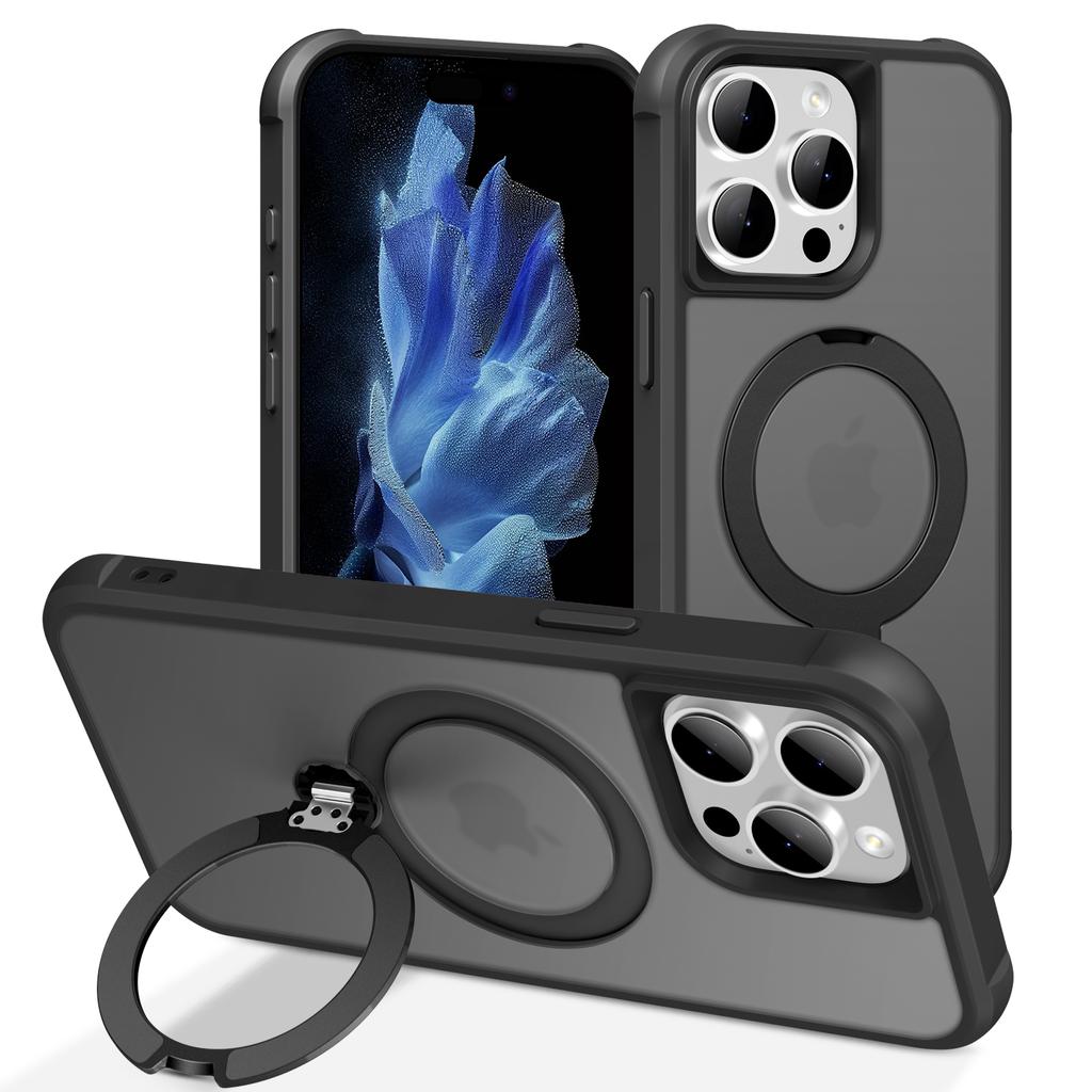 For iPhone 14 Pro Max Case Compatible with MagSafe Kickstand TPU PC Shockproof Phone Back Cover