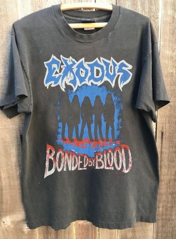 EXODUS 1985 Tour Band Rare Charcoal Short Sleeve Unisex Shirt S-5XL WA1606 XL