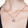 Swarovski Idyllia Starfish Pendant Imitation Crystal Gold-Toned Imitation Pearl Necklace Unisex Necklace 5684116