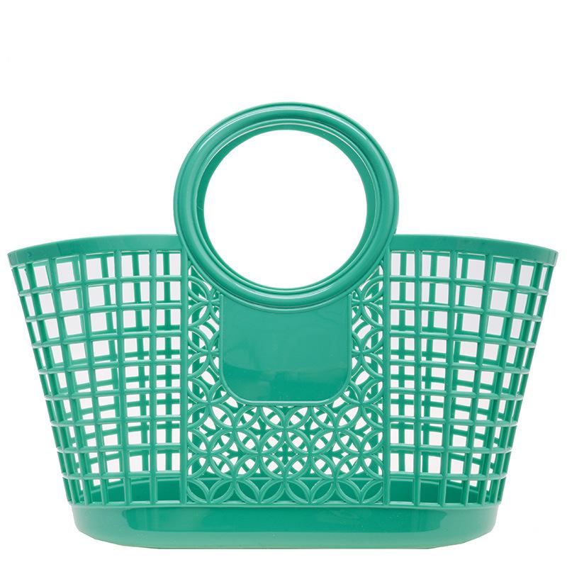 Hollow vegetable basket bag storage basket shopping basket pvc washing basket gift basket