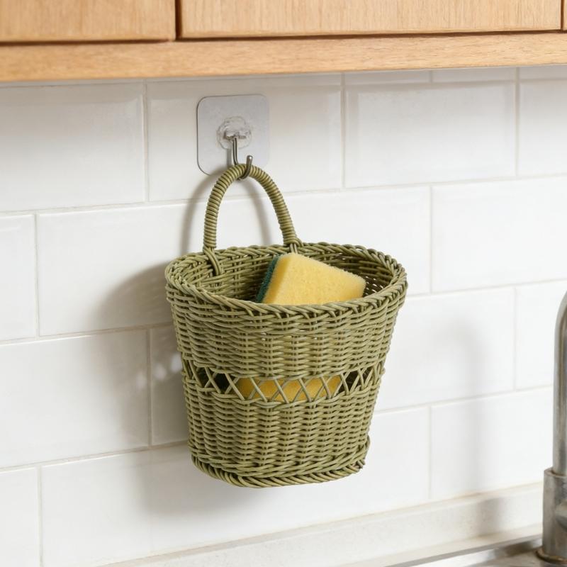 Space Saving Wall Basket With Breathable Handwoven Design Gingers Garlic Storage Container Kitchen Organizer