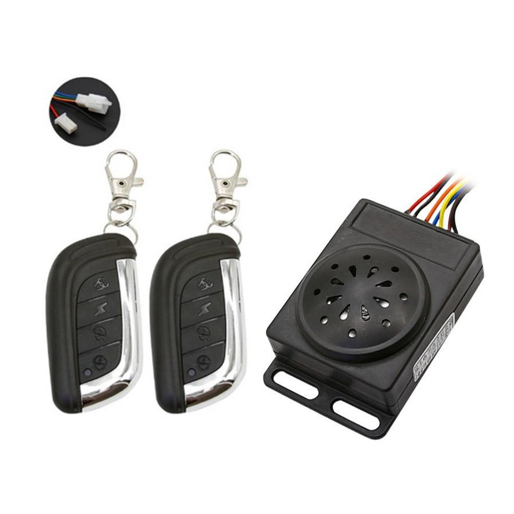 Control Box Remote Control Wireless 36-72V Alarm Anti-theft Black Lock