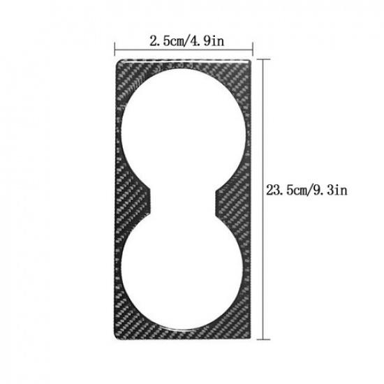 Carbon Fiber Interior Water Cupholer Cover Trim Fits For Tundra 2007-2013