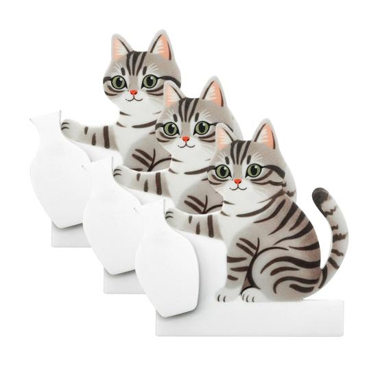 1/2/3Pcs Cat Whiskers Holder Refrigerator Magnet Cats Hair Miniature Vase Collector Container Pet Memorial Keepsake Decoration Animal Lovers Gift