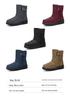 Women's Plus Size Fleece-Lined Winter Boots - Thickened Long, Lightweight Polyurethane, Warm Snow Shoes