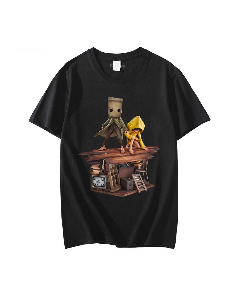 

2025 Новая Базовая Хлопковая Унисекс Футболка Модная Печать Мягкая Дышащая Круглый Вырез Модные Мужские и Женские Футболки Одна Штука 4XL