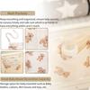 Baby Crib Organizer Cot Caddy Bed Storage Bag 2 Pockets Bedside Hanging Diaper Pure cotton Organizer for Diapers Toys Clothing