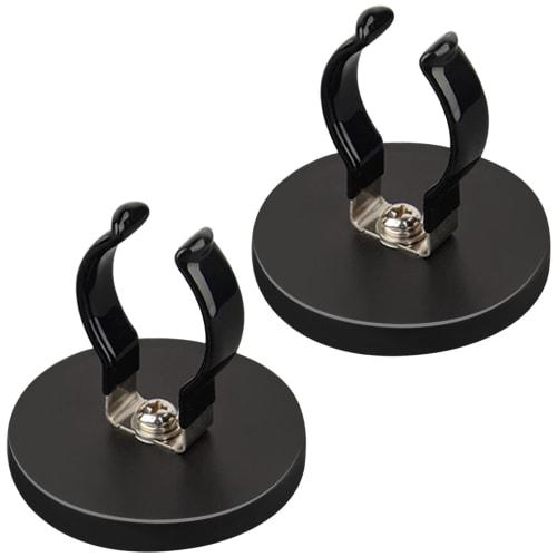 MUTUACTOR Magnetic Hook, Non-Slip Magnetic Mount, Heavy-Duty Hook for Flashlight Holder, 10 Lbs, Large Opening Universal Magnet for Garage, Garden, an