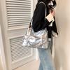 Trendy Bowknot Tote Bag In Beige Silver Pink And Black 2024 Fashionable Design
