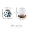Chinese Ceramic Toothpick Jar Retro Toothpick Tube with Cover Creative Floss Cotton Swab Box Storage Box Set Home Decoration