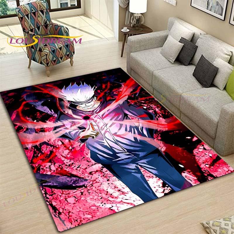 Cartoon Jujutsu Kaisen Floor Mat Door Mat Bathroom Non-slip Carpet Anime Carpet Printing Floor Mat Carpet
