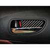4PCS Carbon Fiber Interior Car Door Bowl Cover Trim Fit For Lexus GS 2006-2011