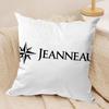JJEANNEAUs Logo Cushion Cover Short Plush Doublesided Print Square Throw Pillow Covers Sofa Home Cushion Decor