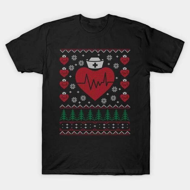 Nurse Ugly Christmas Sweater Made in Australia T-Shirt S