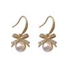 2024 High-End Pearl Stud Earrings: French Light Luxury Style for Women