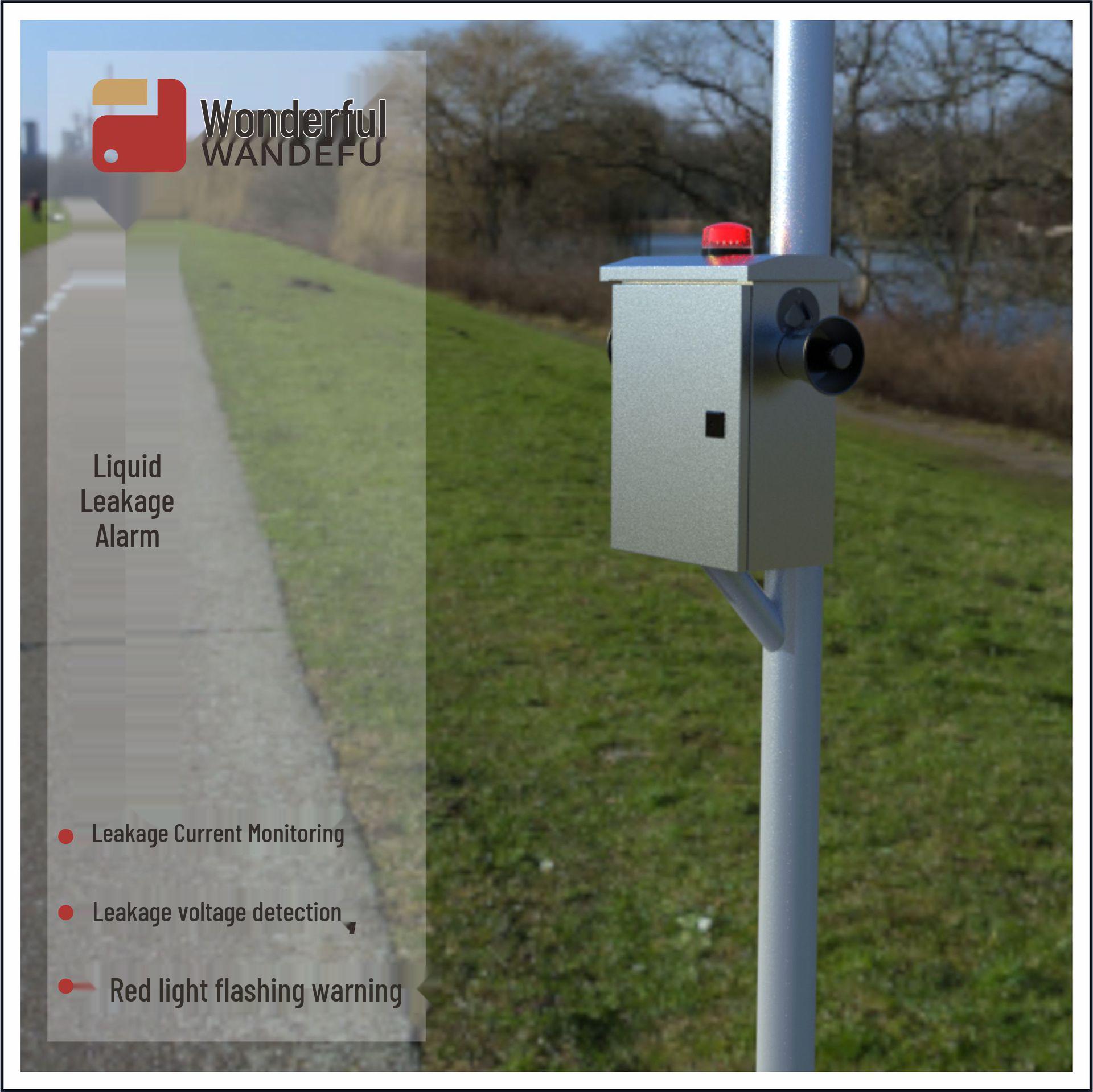Outdoor Rainwater Leakage Alarm with Voice Alert